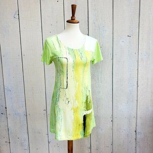 Choisy Collection French Neon Yellow Dress Size S